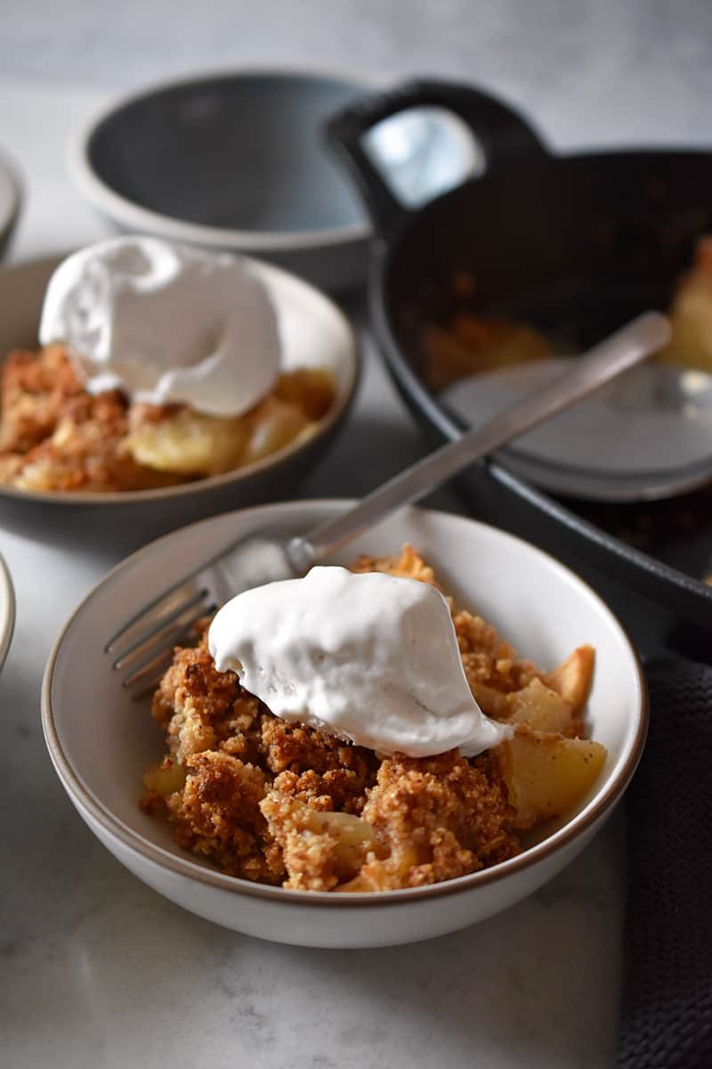 Oat-Free Apple Crisp and Delicious! for the week