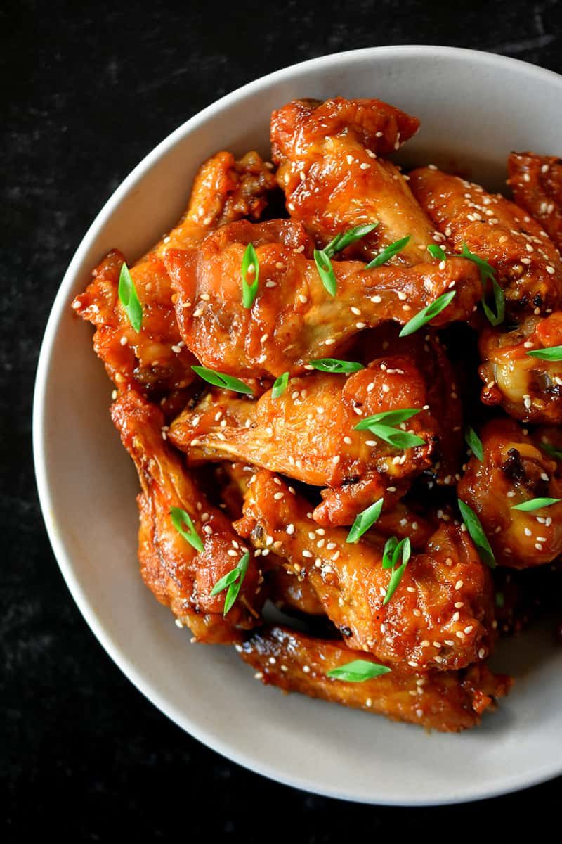 Skillet Sticky Asian Chicken Wings