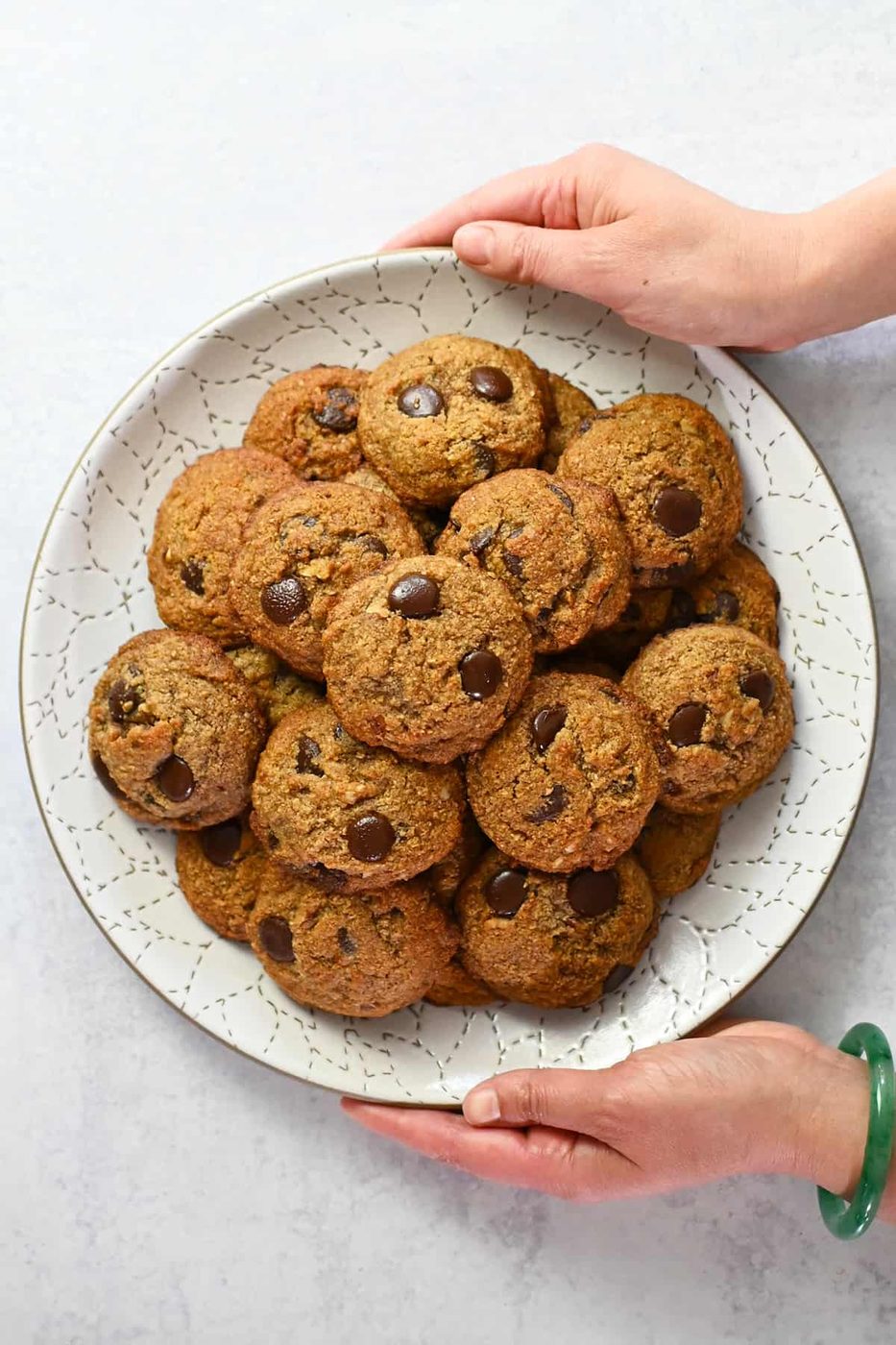 Skillet Soft Banana Chocolate Chip Cookies & Grain-Free