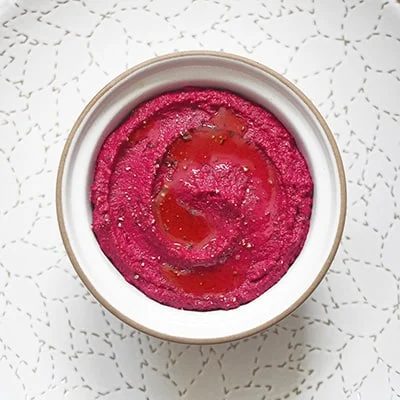Skillet Beet Hummus Without Chickpeas