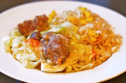 Skillet Braised Thai Green Goat Currry