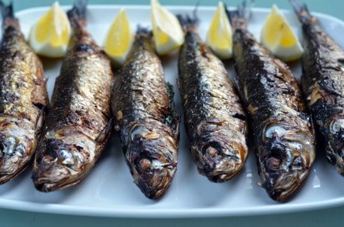 Broiled Herb-Stuffed Sardines for the week