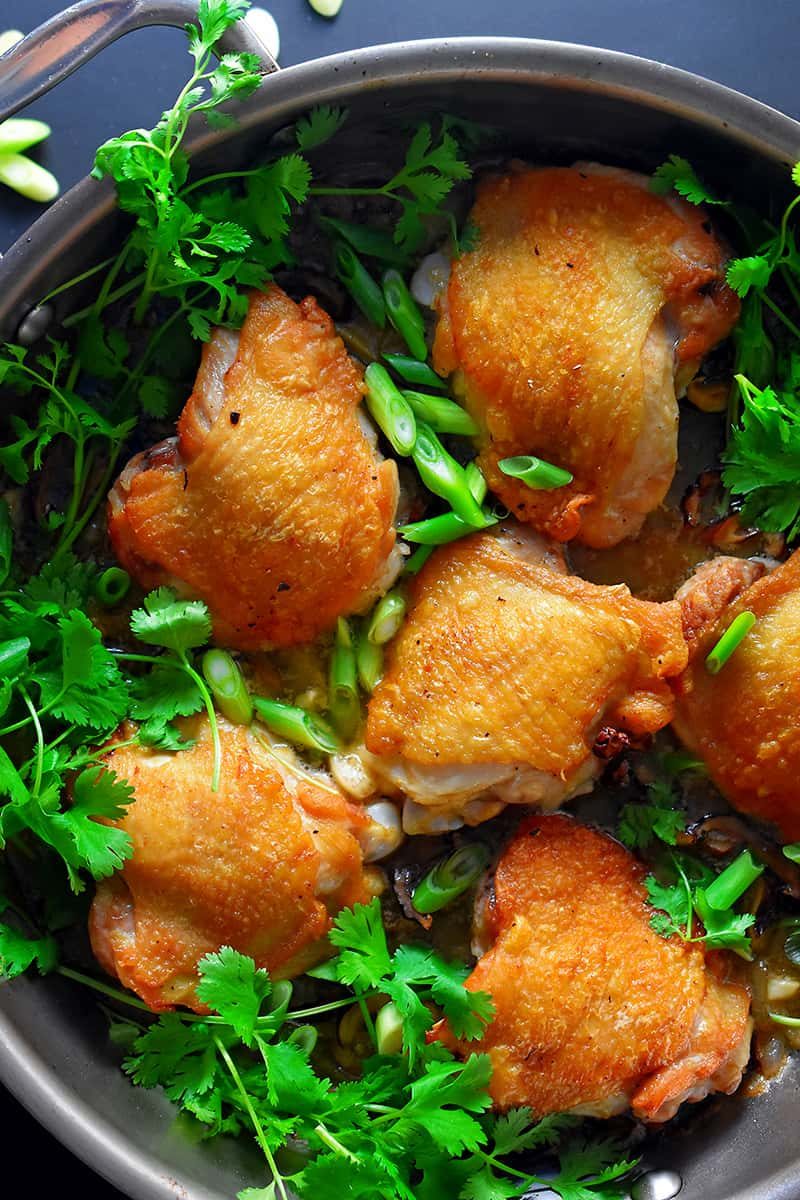 Weeknight Crispy Cantonese Chicken Thighs