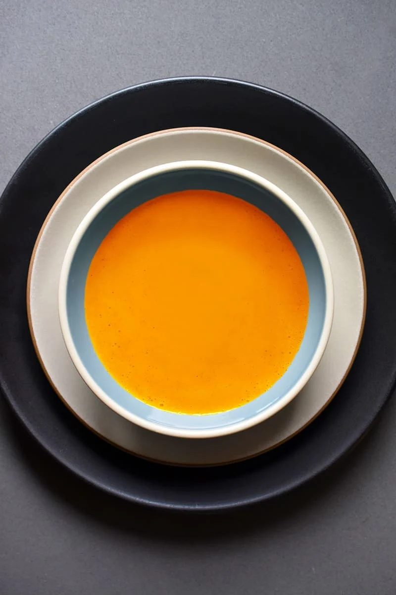 Creamy Carrot Ginger Soup with Cardamom