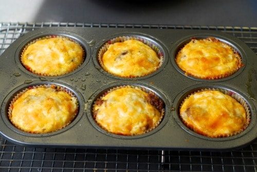Cheesy 'N Beefy Mini Frittata Muffins for the week