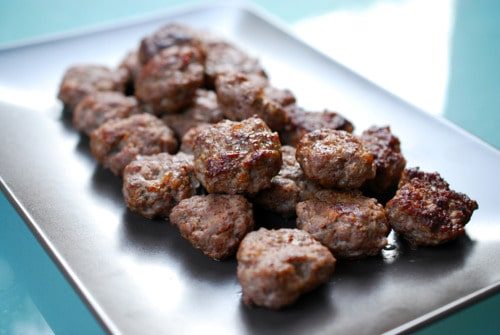 Broiled Tabil Seasoned Mini Beef Patties for the week