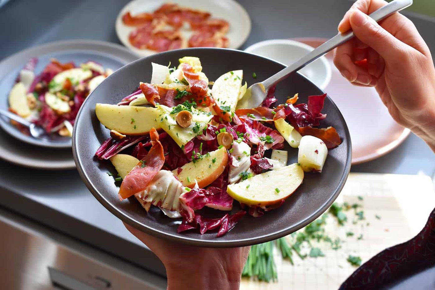 Skillet Endive and Apple Salad