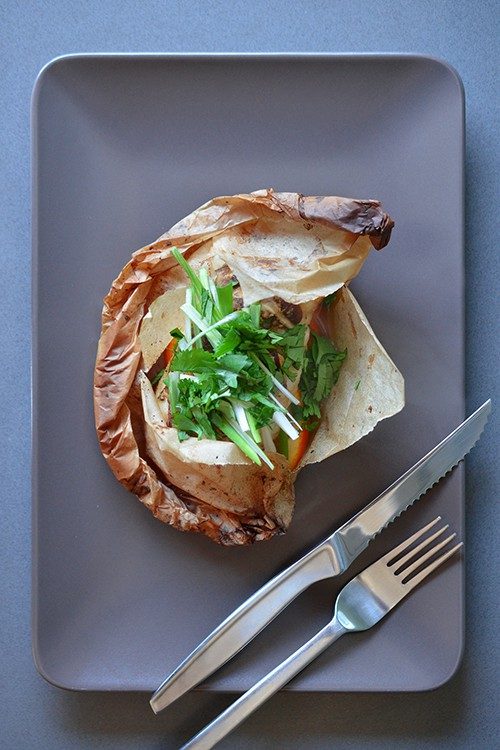 Skillet Fish en Papillote with Citrus, Ginger, & Shiitake