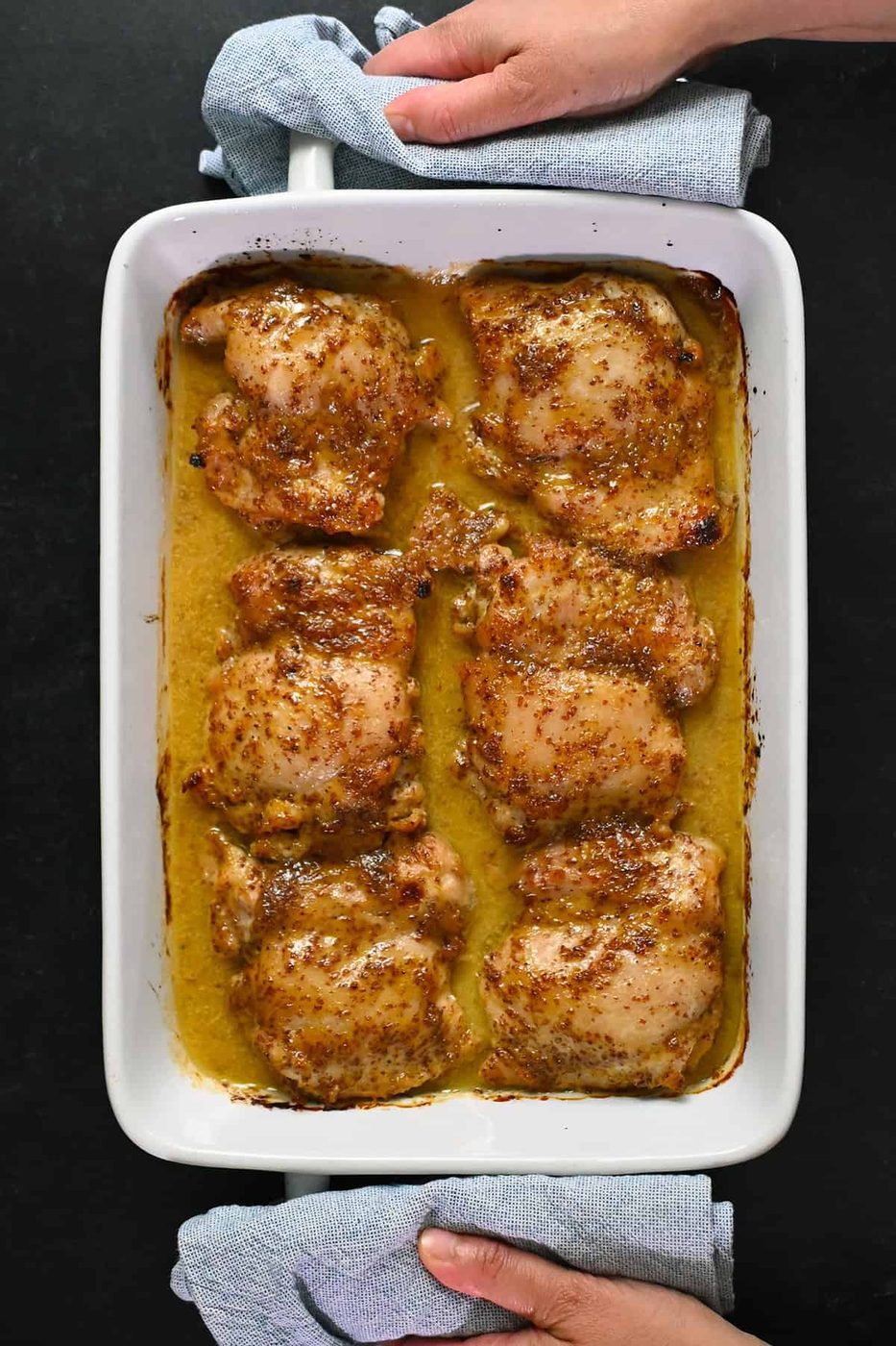 Skillet Juicy Honey Mustard Chicken