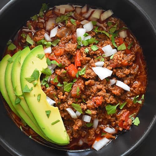 Skillet Instant Pot No Bean Chili