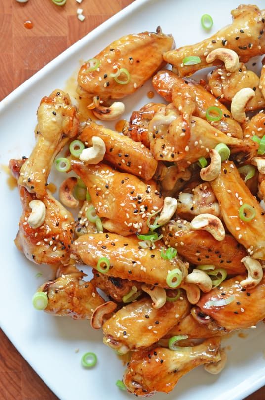 Skillet Juli Bauer's Sticky Sesame Teriyaki Chicken Wings