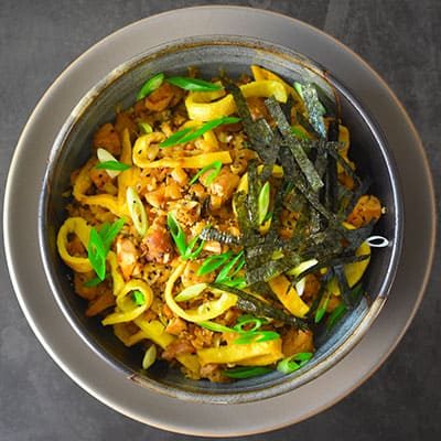 Kimchi Cauliflower Fried Rice