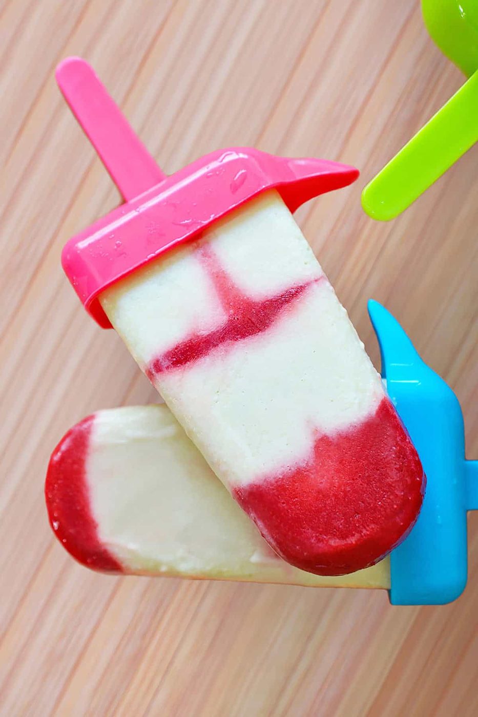 Lava Flow Homemade Popsicles for the week
