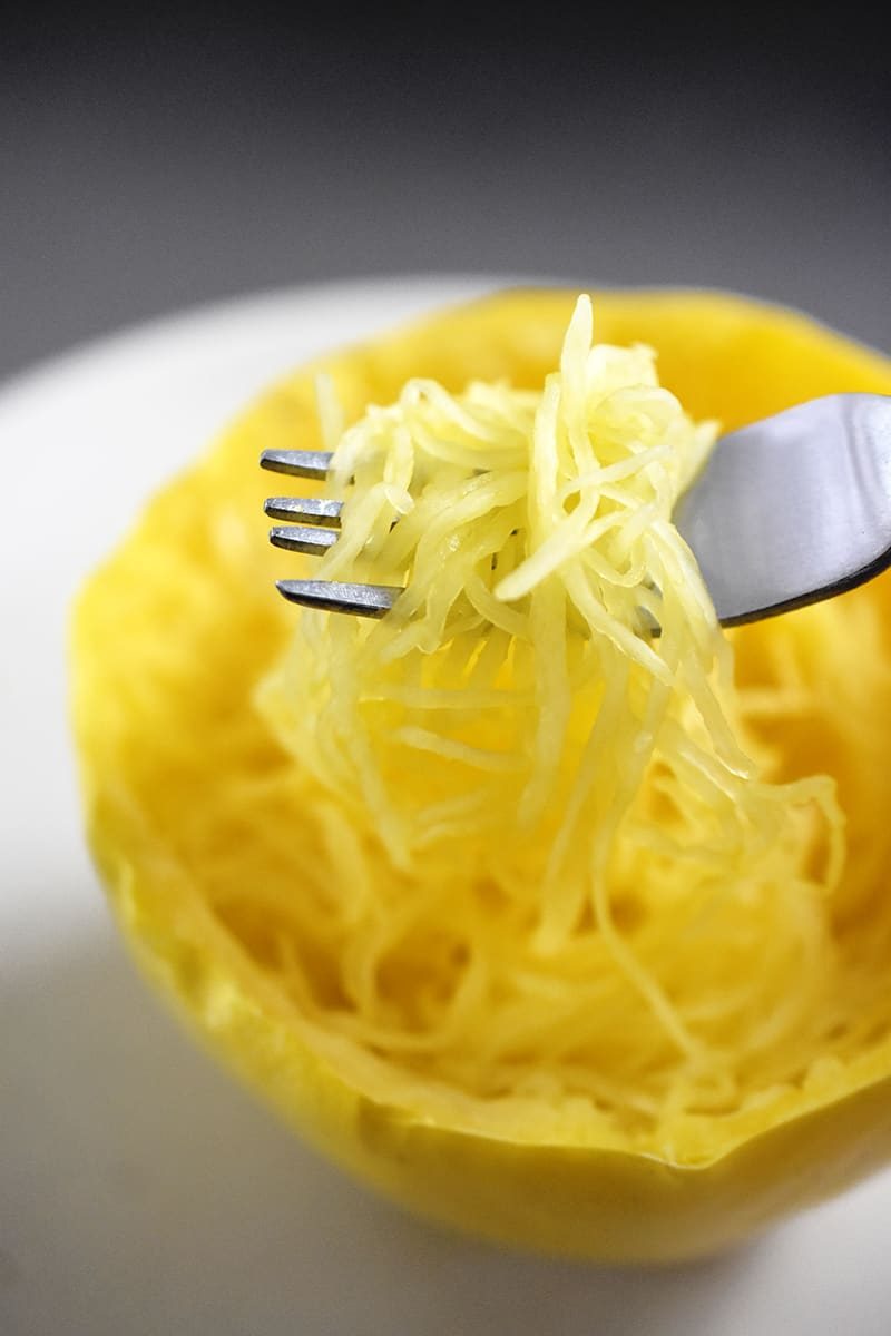 Weeknight Microwave Spaghetti Squash