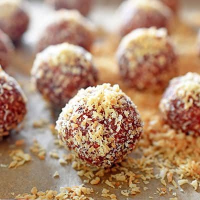 Weeknight Peanut Butter and Jelly Energy Balls