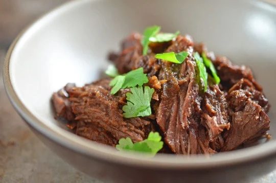 Skillet Instant Pot Mocha Rubbed Pot Roast
