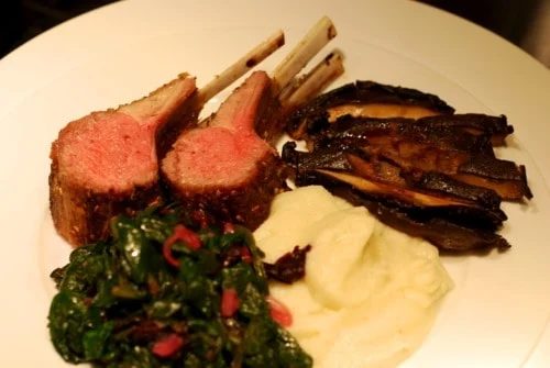 And Simple Roasted Rack of Lamb for the week
