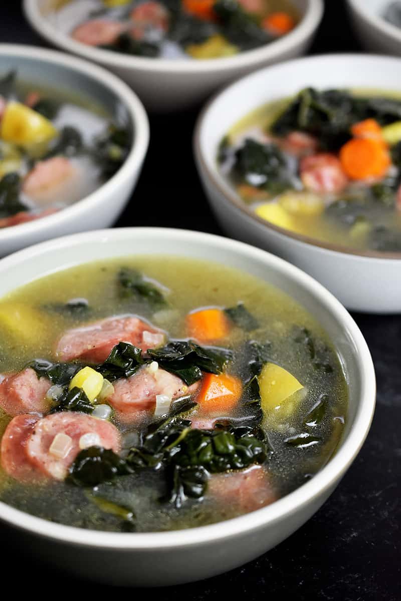 Weeknight Sausage and Kale Soup