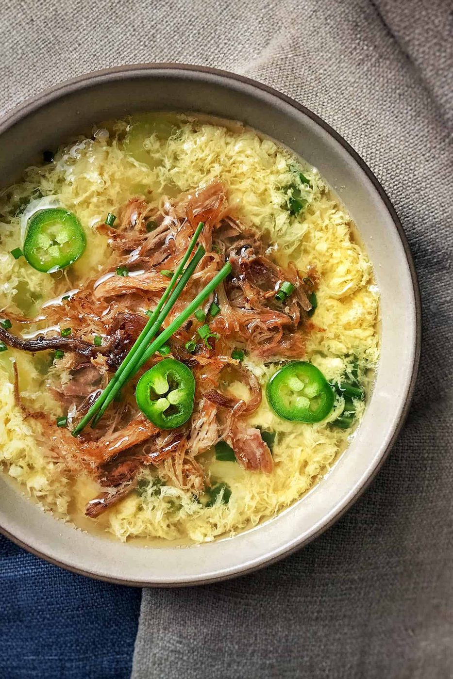Simple Egg Drop Soup for the week