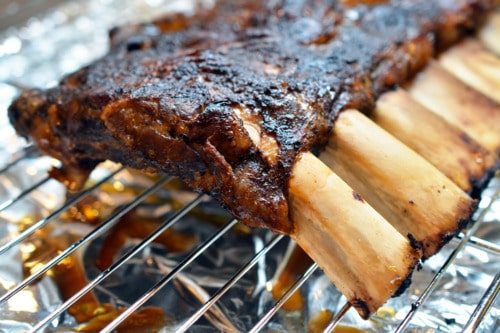 Skillet Slow Roasted Grass Fed Beef Back Ribs