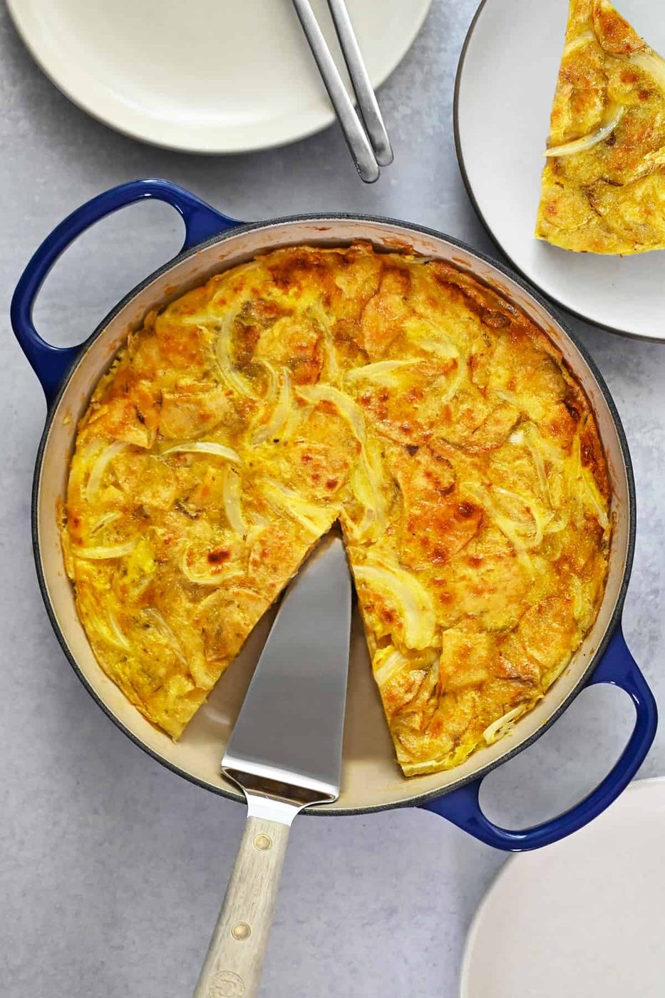 Skillet Spanish Tortilla with Potato Chips