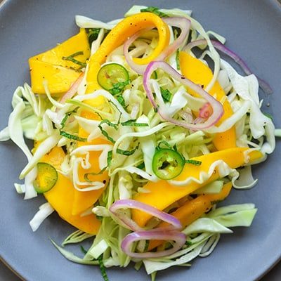 Spicy Mango Cabbage Slaw