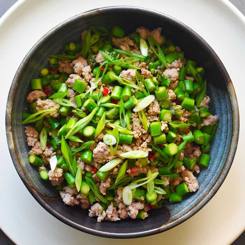 Skillet Spicy Pork and Asparagus Stir-Fry