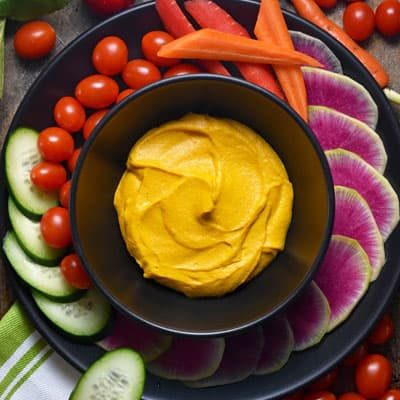Skillet Curried Sweet Potato and Cashew Dip