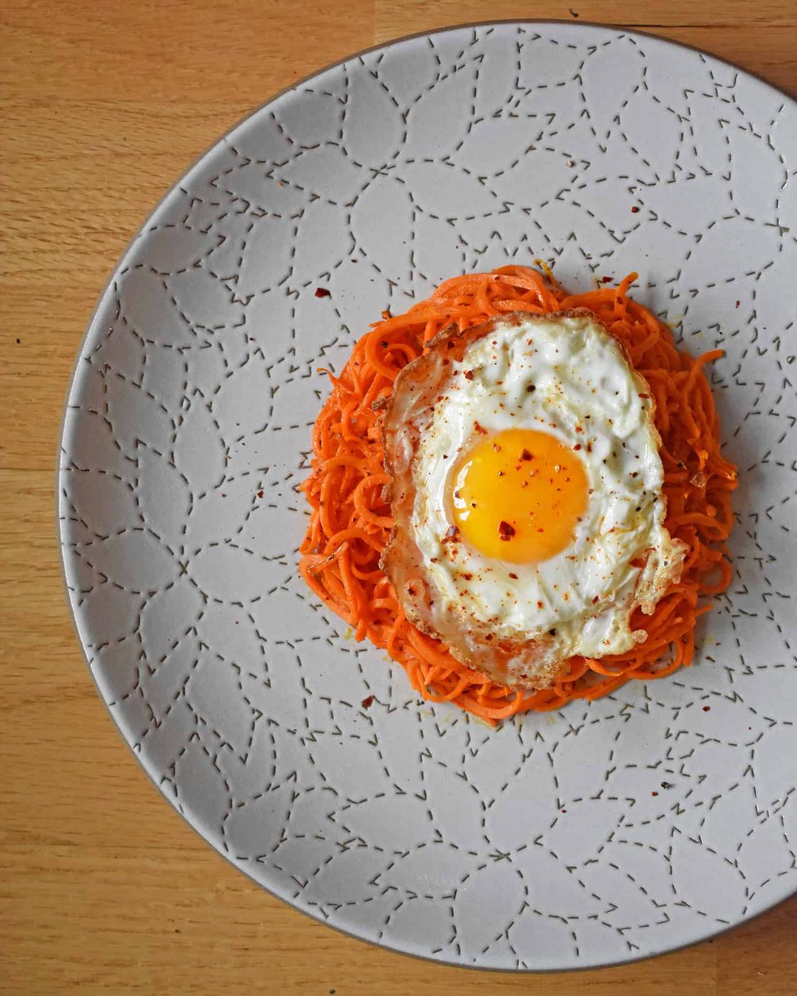 Sweet Potato Hash and Fried Eggs