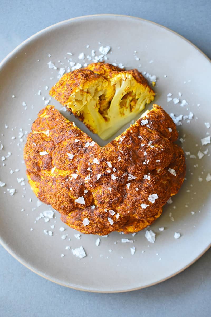 Tandoori Whole Roasted Cauliflower for the week