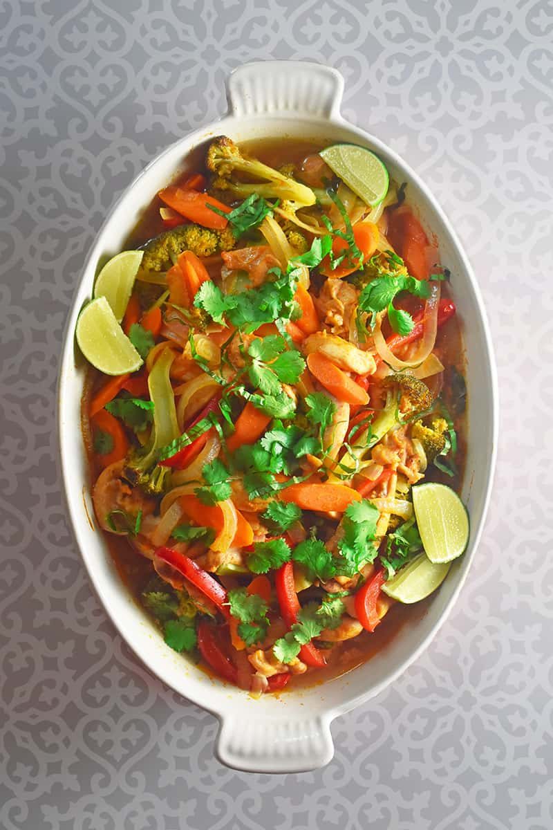 Skillet Thai Chicken Curry Casserole