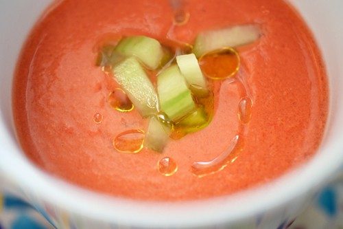 Watermelon and Tomato Gazpacho for the week