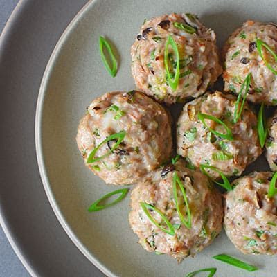 Skillet Wonton Meatballs