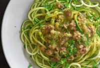 Healthy Instant Pot Zucchini Bolognese Paleo Whole30 Keto Friendly