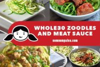 Whole30 Zoodle Bolognese