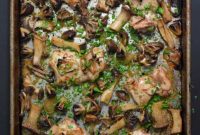 Wholesome Sheet Pan Chicken with Mushrooms