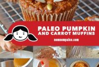 Spiced Paleo Pumpkin Carrot Muffins