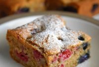 Low Carb Paleo Berry Snack Cake