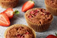 Delicious Strawberry Muffins Easy Gluten Free Paleo