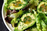 Irresistible Umami Avocado Salad with Garlic Anchovy Vinaigrette