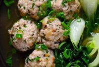 Paleo Keto Whole30 Wrapperless Wonton Soup