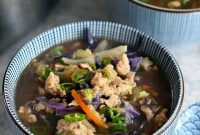 Easy Asian Paleo Chicken Cabbage Soup