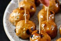 Sticky Maple Mustard Cranberry Turkey Meatballs