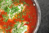 Quick Tomato Poached Cod One-Pan Meal