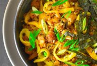 Flavorful Whole30 Gluten Free Kimchi Cauliflower Fried Rice
