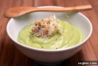 Velvety Chilled Avocado Soup with Succulent Dungeness Crab
