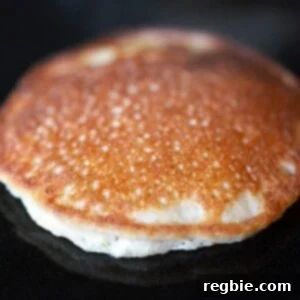 Tropical Cinnamon Coconut Paleo Pancakes 3 Finished stack of Cinnamon and Coconut Paleo Pancakes.