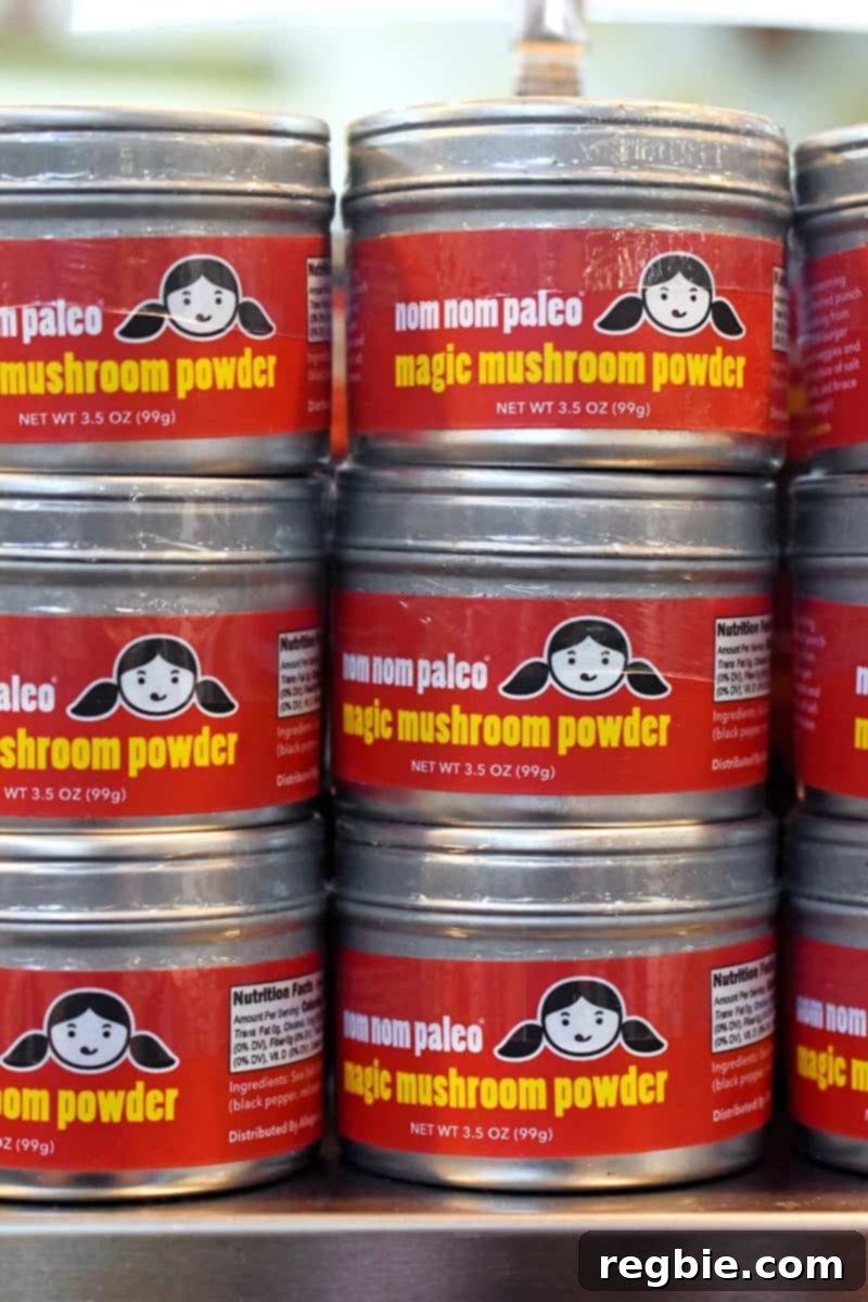Whole Foods Grilling Mastery 14 Magic Mushroom Powder by Nom Nom Paleo, a flavorful umami seasoning