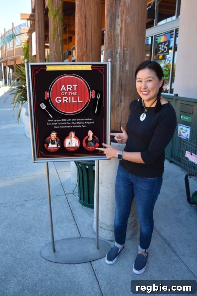 Whole Foods Grilling Mastery 3 Chef Melissa King, Michelle Tam, and Chef Tu David Phu showcasing Art of the Grill dishes