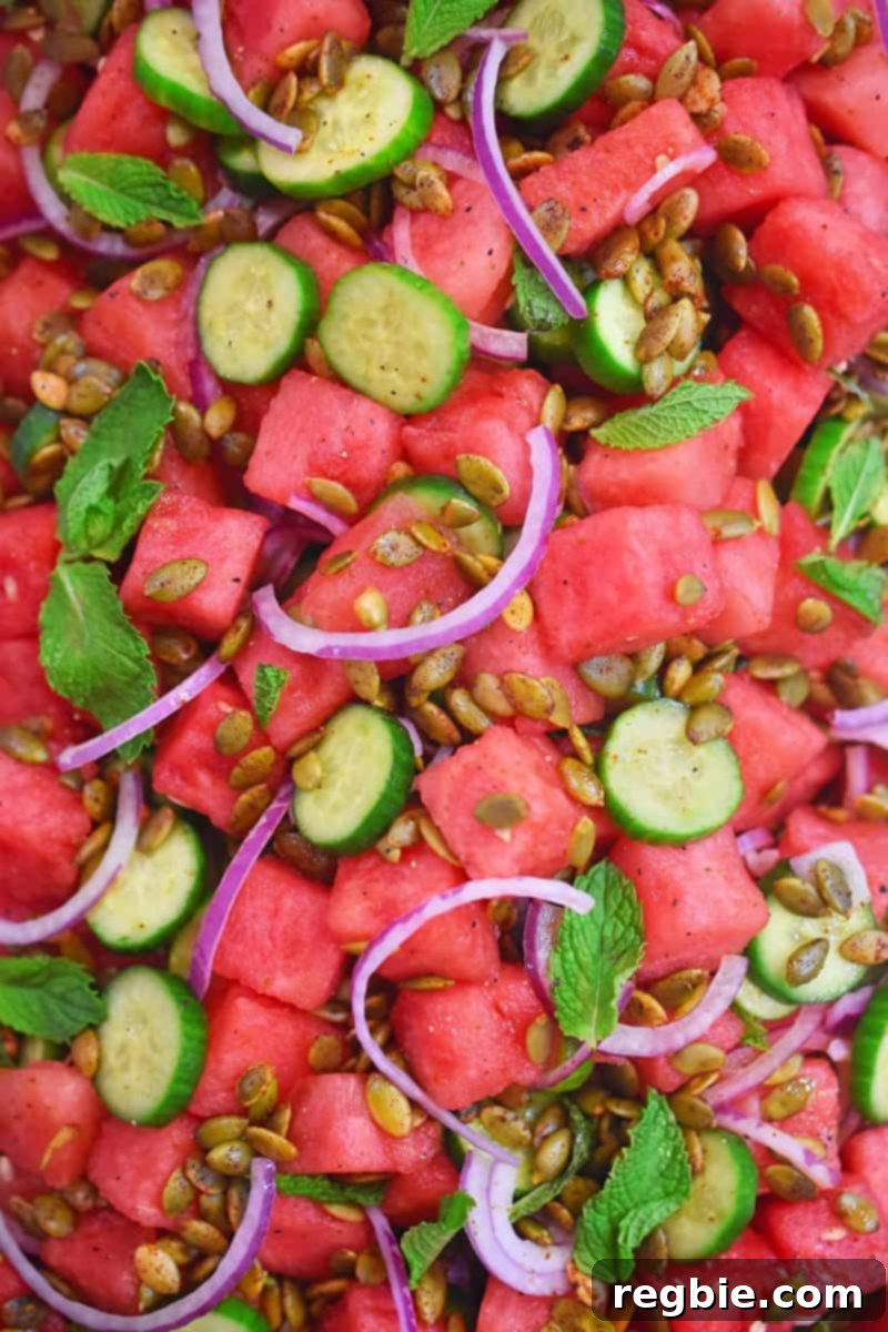 Whole Foods Grilling Mastery 9 Refreshing Watermelon and Cucumber Salad, a perfect summer side dish